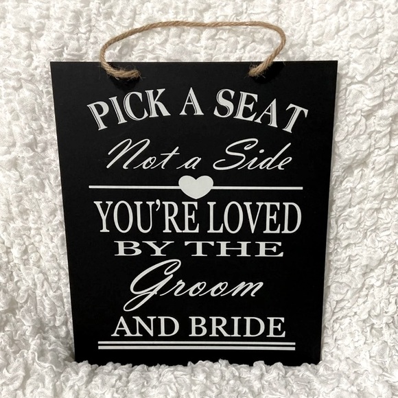 Rustic Wedding Ceremony Sign - Picture 1 of 1